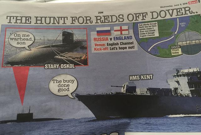 Подводная лодка «Старый Оскол» напугала читателей британского таблоида