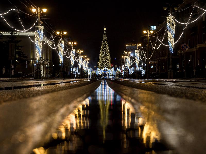 Жители Белгорода попросили сохранить праздничное освещение в центре города