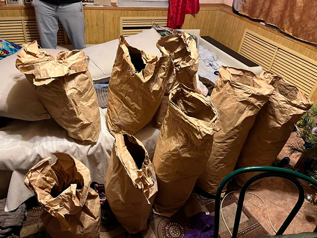 В Белгороде у местного жителя обнаружили склад с более чем 50 кг конопли
