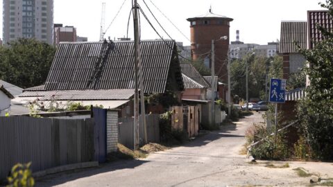 Башня, построенная военнопленными немцами, на ул. Супруновской в Белгороде