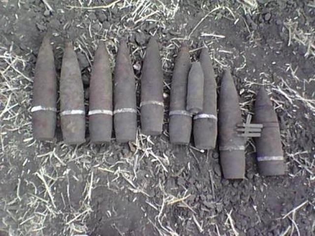 В Белгородской области нашли 25 боеприпасов времён Великой Отечественной войны