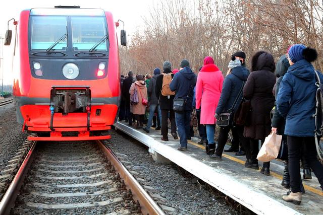 В Белгороде запустили первый городской поезд