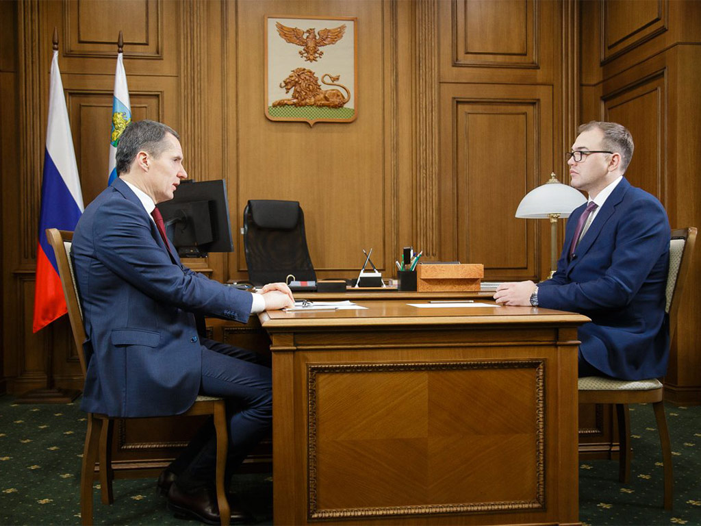 Губернатор встретился с Олегом Медведевым, выдвинутым на пост главы Яковлевского округа