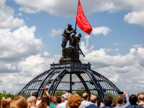 Сегодня в Прохоровке открыли новый памятник, посвящённый Победе