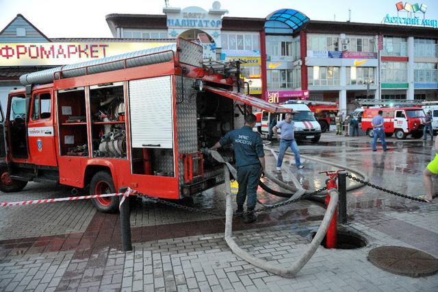 В Белгороде горел центральный рынок