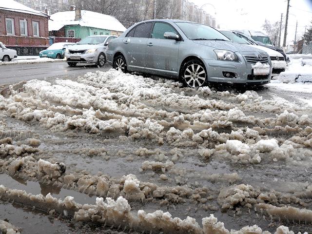 В Белгороде из-за выпавшего снега падают деревья и рвутся провода
