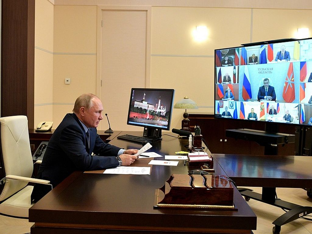 Глава Белгородской области Вячеслав Гладков принял участие во встрече с Владимиром Путиным