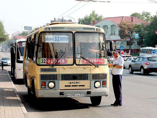 За две недели в Белгородской области наказали 786 водителей автобусов