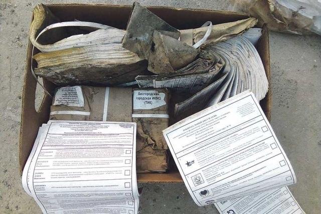 Найденные на свалке в Стрелецком бюллетени принадлежали избиркому Белгорода