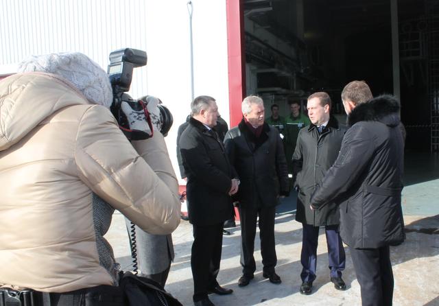 Дмитрий Медведев осмотрел крупнейшую в России биогазовую станцию «Лучки» 