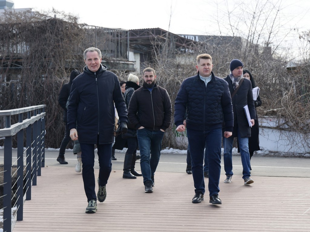 Губернатор проверил в Белгороде парк «Берега»