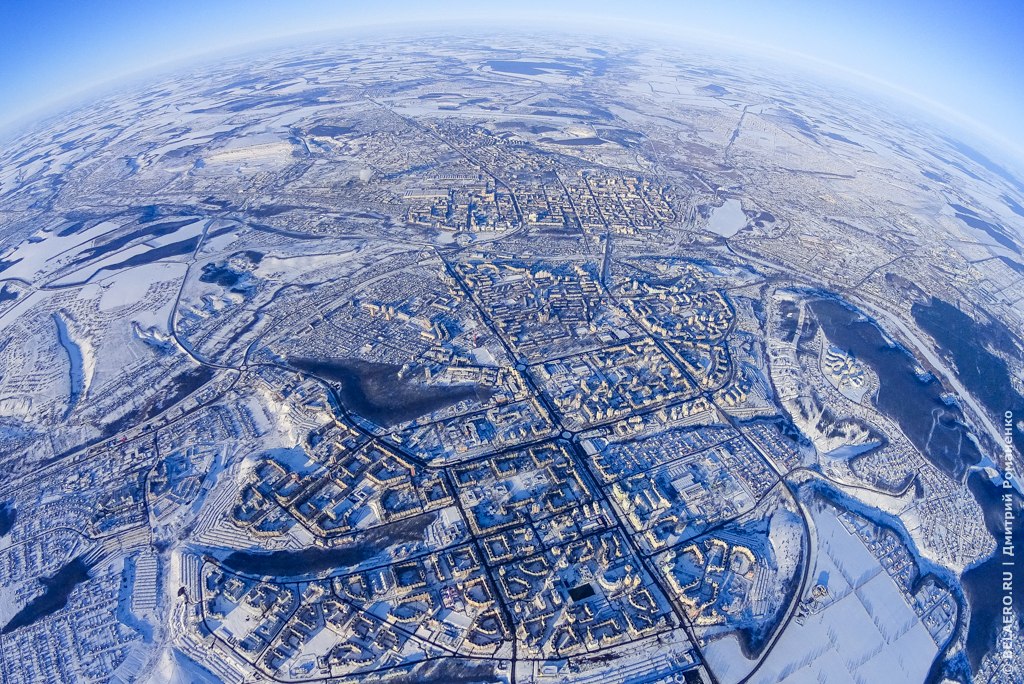 Белгород с высоты более 2,7 км. Фото Дмитрия Романенко